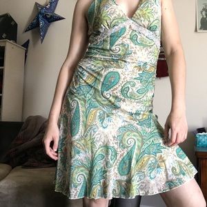 Ruby Rox Paisley Halter Dress (VINTAGE)